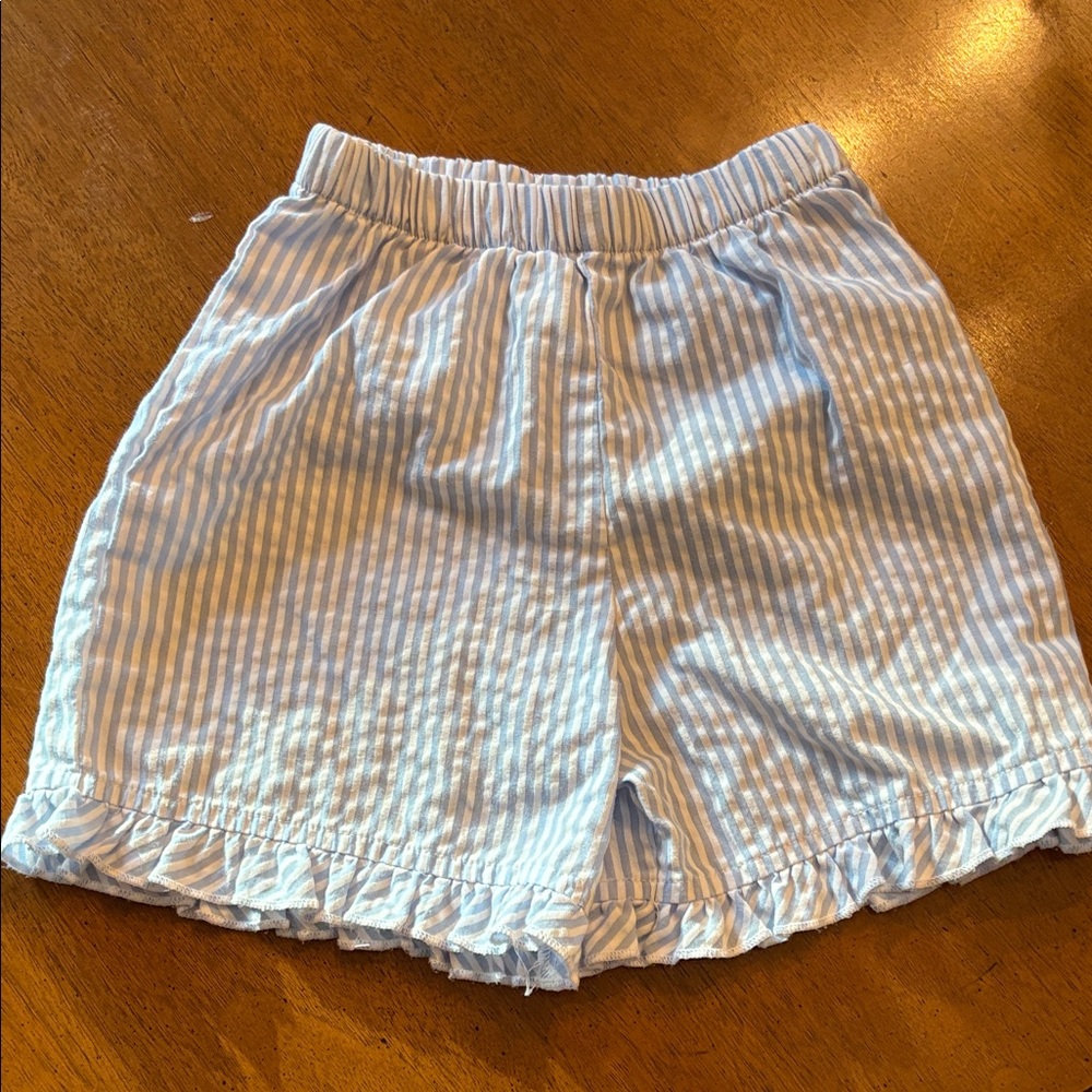 Striped Blue Kids Shorts